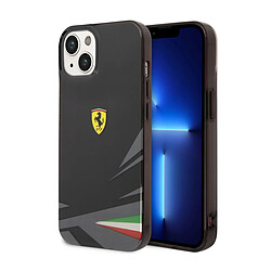 Ferrari Coque pour iPhone 14 en TPU Antichocs modèle Italia Noir