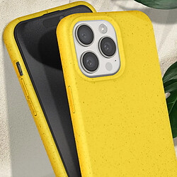 Acheter Avizar Coque cordon pour iPhone 15 Pro Silicone Recyclable Classic Case Bio Jaune