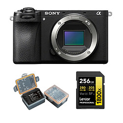 Sony Alpha ILCE6700 (A6700) Caméra+Lexar 256GB Professional 1800x UHS-II SDXC Memory Card + Kingma 2000mAh Battery (Sony NP-FZ100)