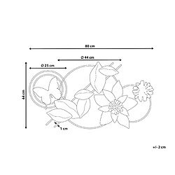 Avis Beliani Décoration murale THORIUM Difforme Métal Multicolore