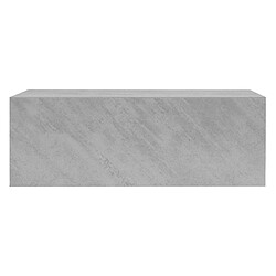 ML-Design Table de nuit suspendue - Gris béton 46x30x15 cm