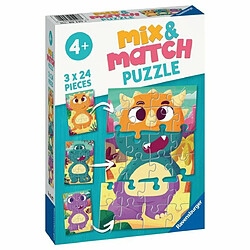 Ludendo Puzzles 24 Pièces Ravensburger Mix & Match - Mignons Dinosaures