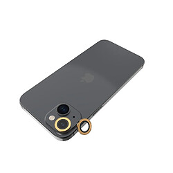 So Seven Protège-caméra pour Apple iPhone 15 / 15 Plus Rings Antichoc Dorée