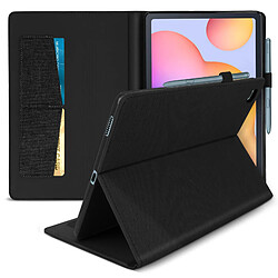 Avizar Housse Samsung Tab S6 Lite 2024, 2022 et 2020 Portefeuille Fonction Support Noir