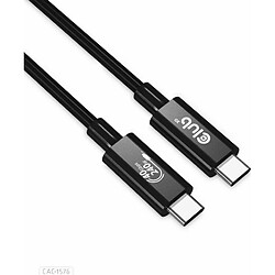 Club 3D USB 4 3x2 Typ-C Kabel USB-IF 8K60Hz PD 240W St./St. 1m schwarz CAC-1576