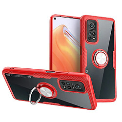 Coque en TPU avec béquille rouge/argent pour votre Xiaomi Mi 10T 5G/Mi 10T Pro 5G/Redmi K30S