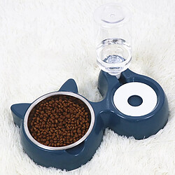 Universal Bol pour chat d'animal de compagnie bol de nourriture pour chien de chat avec fontaine double bol de boisson levée assiette bol pour chat & 124 ; nourriture pour chien