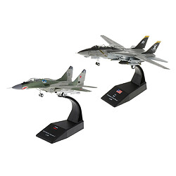 Acheter 2x 1: 100 échelle F-14 Avion MIG-29 Fighter Metal Army Model Ornements