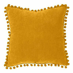 Coussin à Pompons Jao 40x40cm Ocre