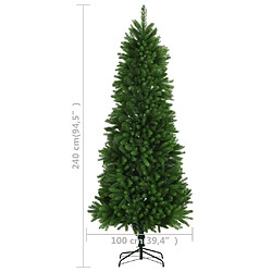 vidaXL Arbre de Noël artificiel aiguilles réalistes 240 cm vert pas cher