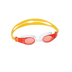 Bestway Lunettes de natation junior avec courroie en silicone, couleurs assorties, anti-buée, +7 ans, plage et piscine 21049