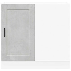 Acheter vidaXL Armoire de cuisine Porto gris béton bois d'ingénierie