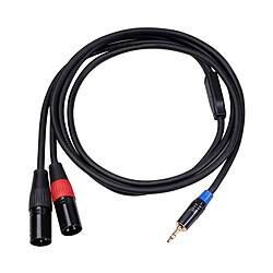 1pc Câble Audio Stéréo Mini Bouclier OFC Pour Mélangeur Connexion PC Livestream 1.8 M