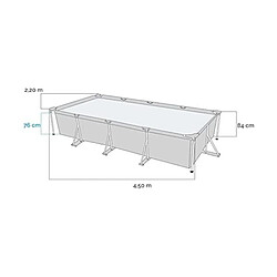 Avis Piscine tubulaire rectangulaire 4,50 x 2,20 x 0,84 m - Intex