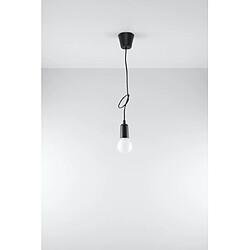 Acheter Luminaire Center Suspension DIEGO PVC noir 1 ampoule