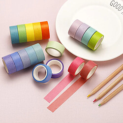 Washi tape ensemble en vrac esthétique -en-ciel pas cher