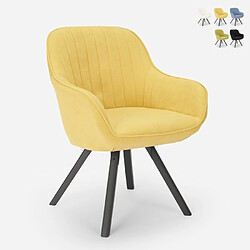 Ahd Amazing Home Design Chaise pivotante cuisine salle à manger design moderne Tandil | Jaune