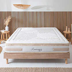 MAISON AUBERTIN Matelas Mémoire + sommier bois 140x190