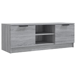 Maison Chic Meuble TV scandinave gris - Banc TV pour salon Sonoma 102x35x36,5 cm Bois d'ingénierie -MN42004