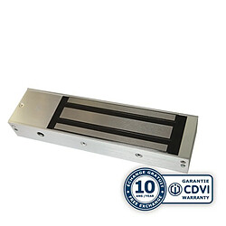 Europe Automatisme Ventouse électromagnétique aluminium rectangulaire en applique VEM600N - 600 kg - 12/24VCC - 500/250 mA LED d’état en option