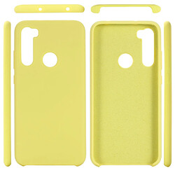 Coque en silicone liquide jaune pour votre Xiaomi Redmi Note 8