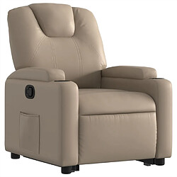 Avis vidaXL Fauteuil inclinable Cappuccino Similicuir