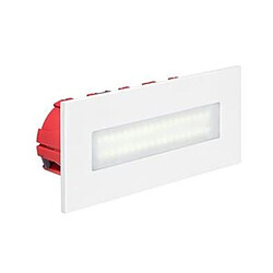 applique murale encastrée - aric baliz 3 - a led - 2.7w - 2400k - blanc - aric 50265