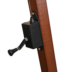 Helloshop26 Parasol suspendu avec mât rouge 3 x 3 m bois de sapin bordeaux 02_0008718 pas cher