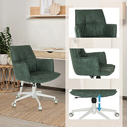 Avis Chaise home office / Chaise pivotante SOLAO LIFE W tissu menthe hjh LIVING