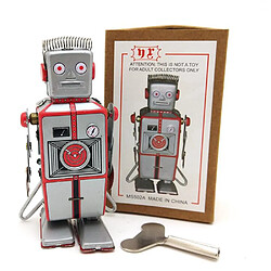 Avis Universal Retro Robot Tin Toy Classic Strip Rolls Up pour collectionner des cadeaux de collection pour enfants adultes en jouet pour adultes