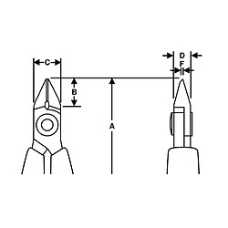 Acheter Bahco - Pince coupante diagonale avec tête effilée 0.2 à 1.25 mm - 2646