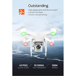 Avis Universal Double HD 4K RC Drone Quadcopter Drone et Caméra GPS WiFi Photographie aérienne grand angle Jouet télécommandé à longue durée de vie | RC Helicopter(blanche)