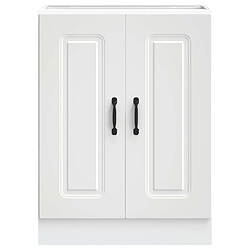 Avis vidaXL Meuble bas pour évier Kalmar blanc 60x46x81,5cm bois ingénierie