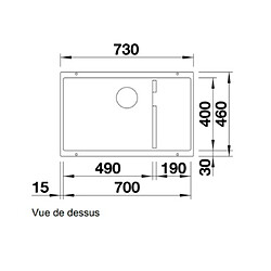 Blanco Evier sous plan Sublime 700-U-Level 523453 pas cher