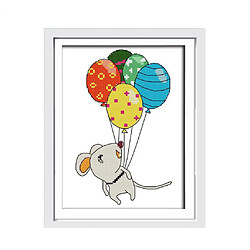 Acheter Happy Little Mouse - Kit De Point De Croix Estampé Avec Outils De Base 23x32cm 11CT