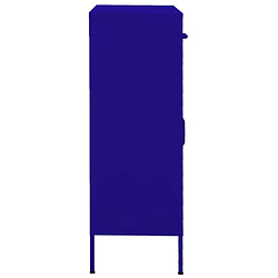 Avis vidaXL Armoire de rangement Bleu marine 80x35x101,5 cm Acier