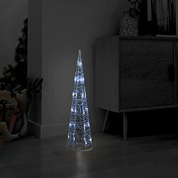 vidaXL Cône lumineux décoratif pyramide LED Acrylique Blanc froid 60cm