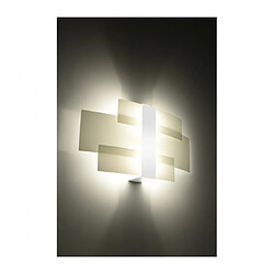 Avis Luminaire Center Applique murale Celia Wall Verre,acier blanc 2 ampoules 23cm