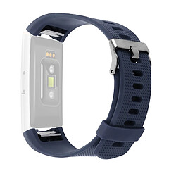 Avizar Bracelet FitBit Charge 2 Silicone Texturé Fermeture Boucle ardillon Bleu nuit