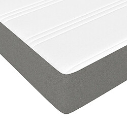 Acheter vidaXL Matelas de lit à ressorts ensachés gris foncé 120x190x20 cm