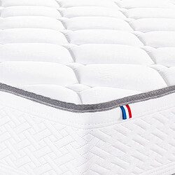 Avis LUXURY LITERIE Matelas Iris (20 cm), mousse haute densité, indépendance de couchage, double face été/hiver, 160x200cm