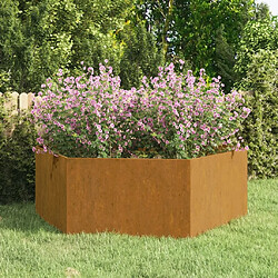 Maison Chic Jardinière,Bac à fleurs - pot de fleur Rouillé 138x120x45 cm Acier corten -GKD76122