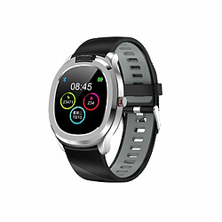 Bracelet Intelligent En Plastique Montre Détection De Température Corporelle Pression Artérielle Ip68 Étanche Gris Argenté