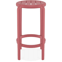 Acheter Alterego Tabouret de jardin mi-hauteur 'PEYA MINI' rouge en matière plastique