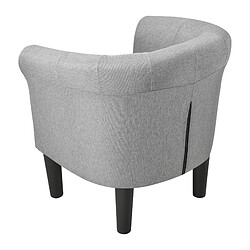 Avis Fauteuil Jelgava 70 x 70 x 58 cm Gris Clair [en.casa]