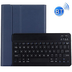 Wewoo Clavier QWERTY bleu foncé pour iPad Air & Air 2 & Pro 9.7 et nouvel 9.7 pouces 2017 Ultra-mince ABS Bluetooth Horizontal Flip étui en cuir avec support