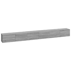 Maison Chic Ensemble de meubles TV 3 pcs | Banc TV Moderne pour salon | Meuble de Rangement - Sonoma gris Bois d'ingénierie -MN79285