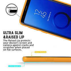 Wewoo Coque jaune pour Samsung Galaxy S9 TPU couverture complète de protection arrière MERCURE série pas cher