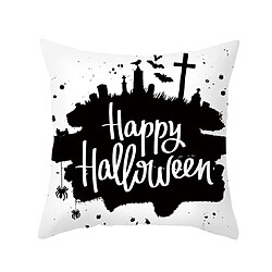 P110 4pcs 45 * 45cm Halloween Motif Pumpkin Modèle Taie d'oreiller Maison de vacances Décoration Taie d'oreiller Sofa Coussin Coussin