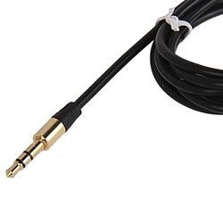 Avis Wewoo Câble noir et or pour iPhone / iPad / iPod / MP3, Longueur: 1m Jack 3.5mm plaqué Jack écouteurs